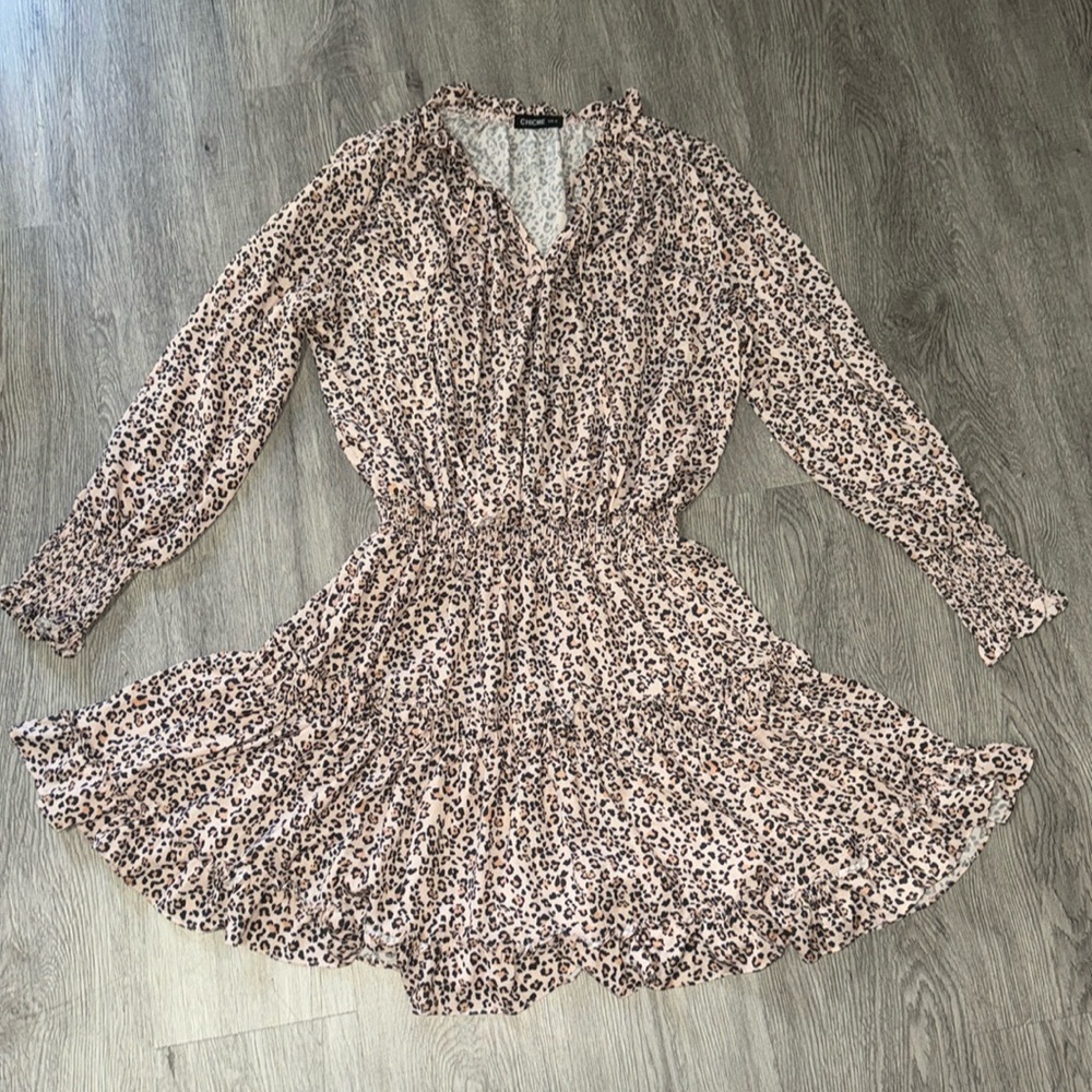Cheetah print dress